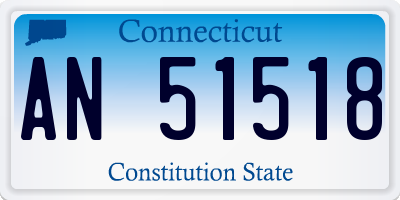 CT license plate AN51518