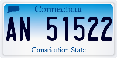CT license plate AN51522