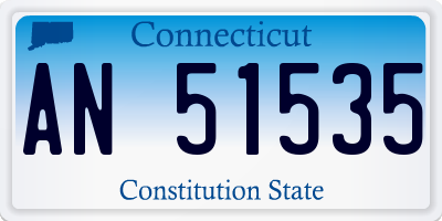 CT license plate AN51535