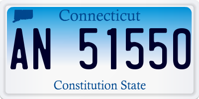 CT license plate AN51550