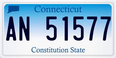 CT license plate AN51577