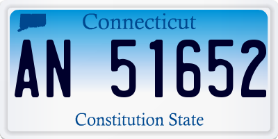 CT license plate AN51652