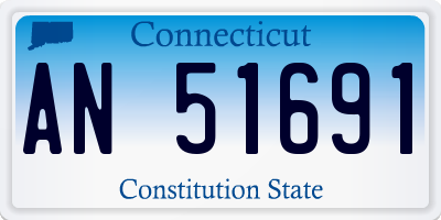CT license plate AN51691