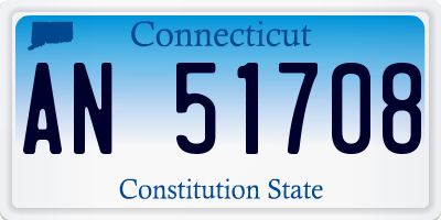 CT license plate AN51708