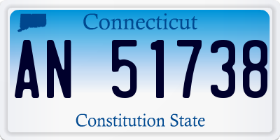CT license plate AN51738