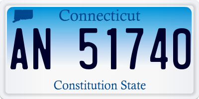 CT license plate AN51740