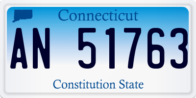 CT license plate AN51763