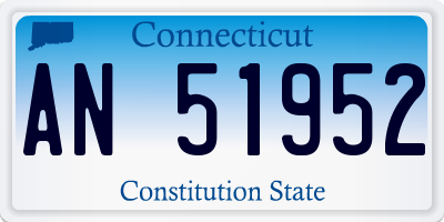CT license plate AN51952