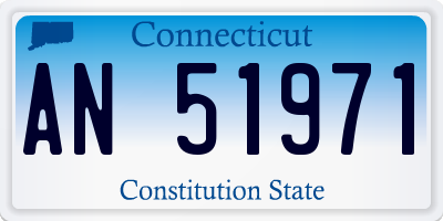 CT license plate AN51971