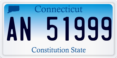 CT license plate AN51999