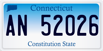 CT license plate AN52026