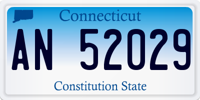 CT license plate AN52029