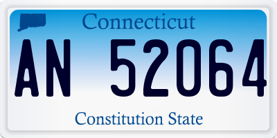 CT license plate AN52064