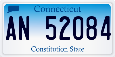 CT license plate AN52084