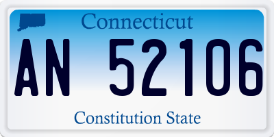 CT license plate AN52106