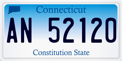 CT license plate AN52120
