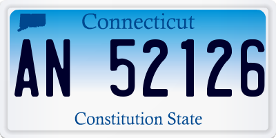 CT license plate AN52126