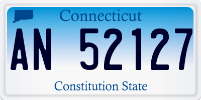 CT license plate AN52127