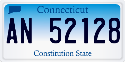 CT license plate AN52128