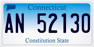 CT license plate AN52130