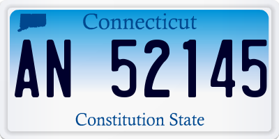 CT license plate AN52145
