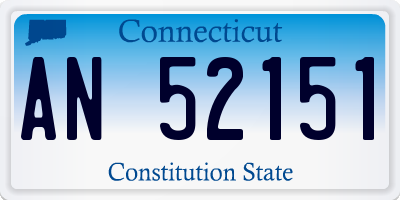 CT license plate AN52151
