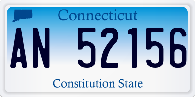 CT license plate AN52156