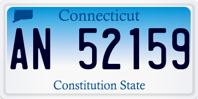 CT license plate AN52159