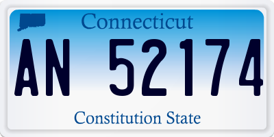 CT license plate AN52174