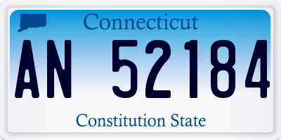 CT license plate AN52184