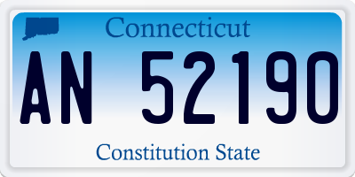 CT license plate AN52190