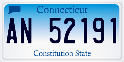 CT license plate AN52191