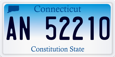 CT license plate AN52210