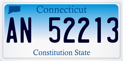CT license plate AN52213
