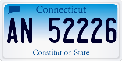 CT license plate AN52226