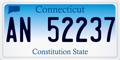CT license plate AN52237