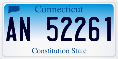 CT license plate AN52261