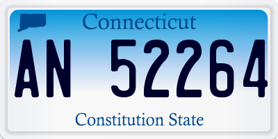 CT license plate AN52264