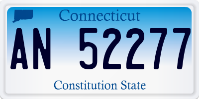 CT license plate AN52277