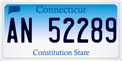 CT license plate AN52289