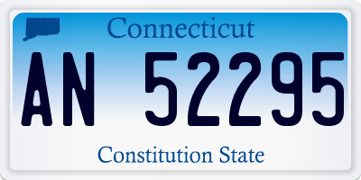 CT license plate AN52295