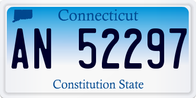 CT license plate AN52297