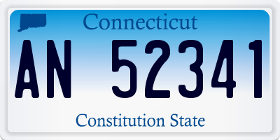 CT license plate AN52341