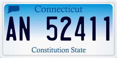 CT license plate AN52411