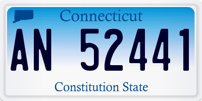 CT license plate AN52441