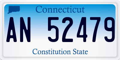 CT license plate AN52479