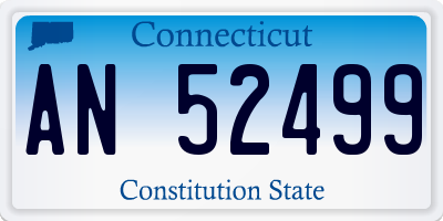 CT license plate AN52499