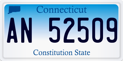 CT license plate AN52509