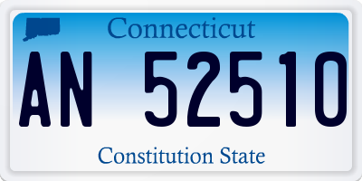 CT license plate AN52510