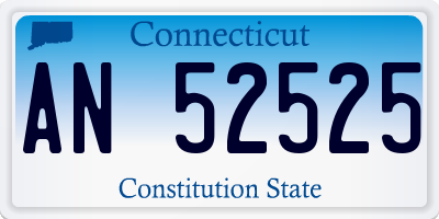CT license plate AN52525